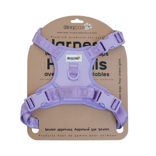 Dexypaws No-Pull Dog Harness, Lilac Medium Dog