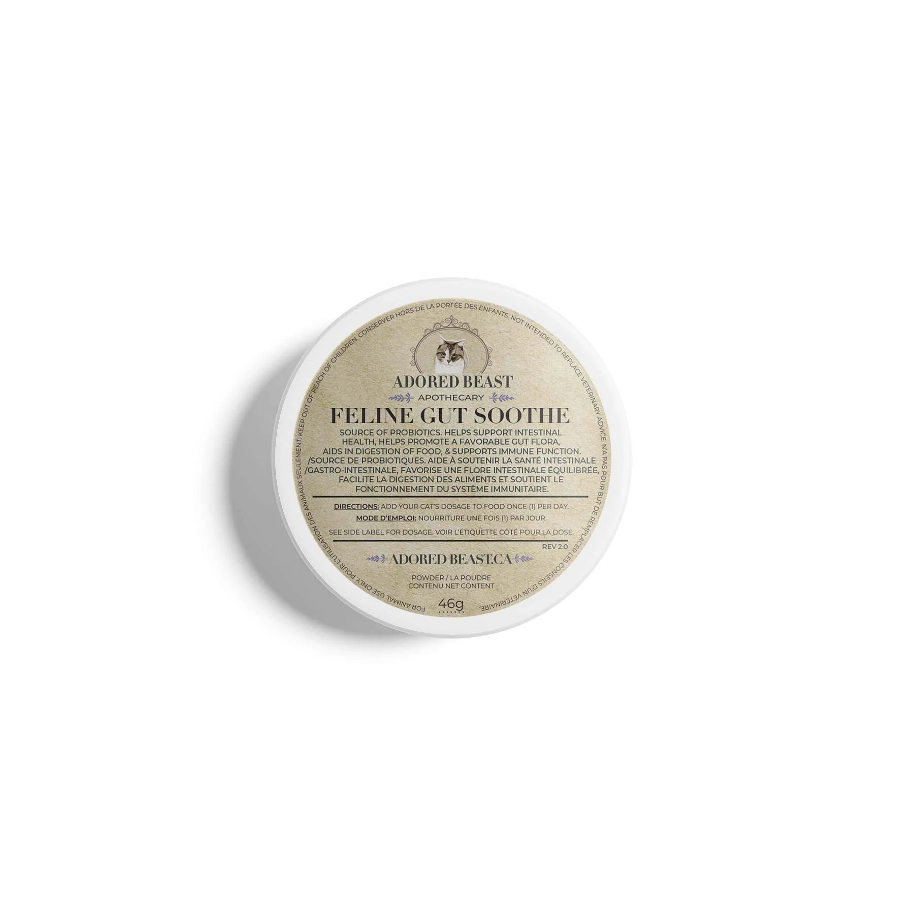 Adored Beast Feline Gut Soothe Cat Supplement 46-g