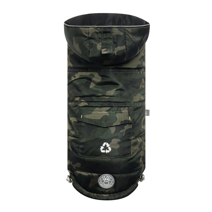 GF Pet Recycled Dog Parka, Camouflage, 2XS