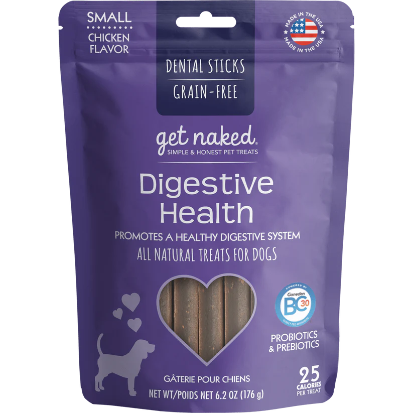 Get Naked - Dental Sticks - Digestive Health - Small 6.2oz