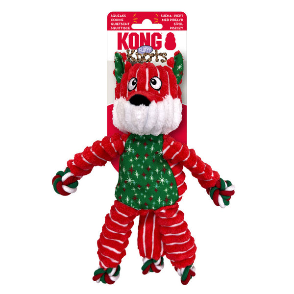 KONG 2024 Holiday Knots Fox S/M Dog Toy