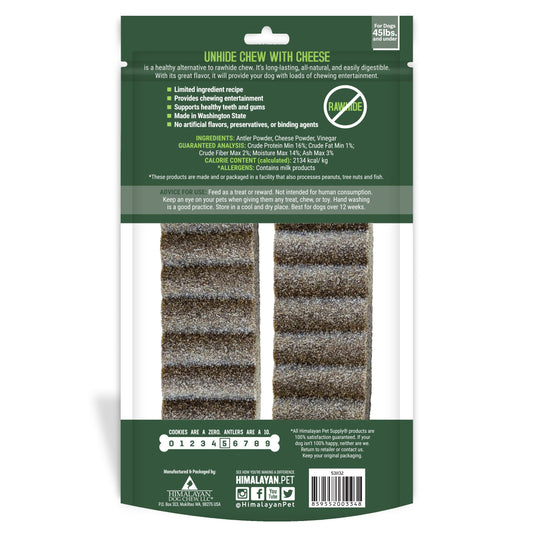 Unhide Rawhide Alternative Chew Medium Dog 2pk, 6-oz