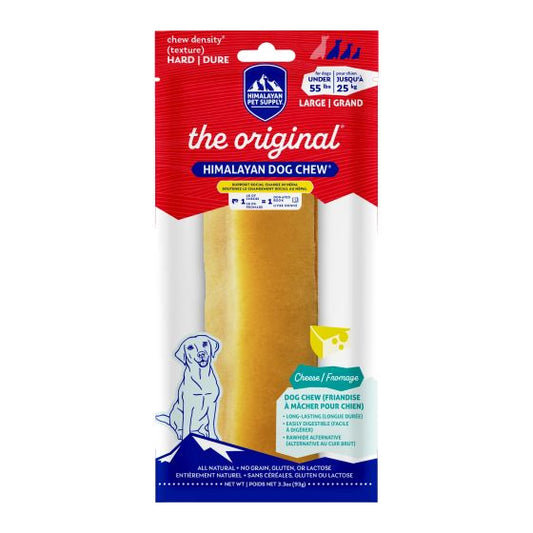 Himalayan Dog Chew Yaky Original Cheese Chew Bar Large (55 lbs and under), 92-g