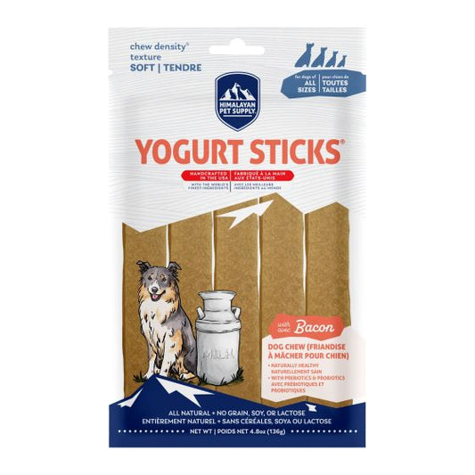 Himalayan Pet Supply Health & Wellness Yogurt Sticks Bacon Dog Treats, 4.8-oz (Size: 4.8-oz)
