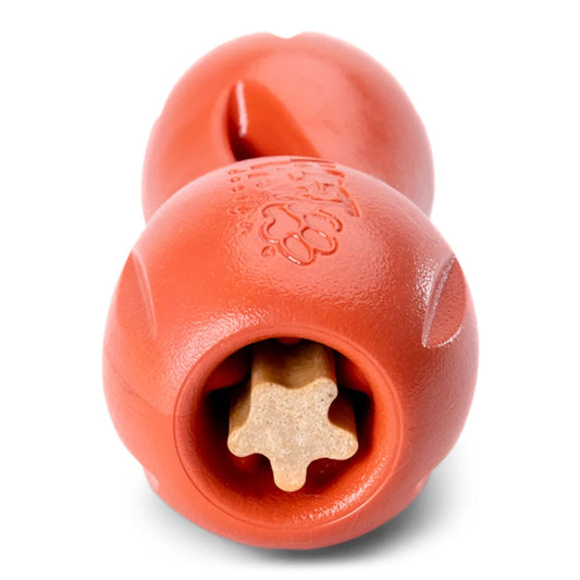 West Paw Zogoflex Qwizl Dog Toy, Cardinal (Limited Edition), Large