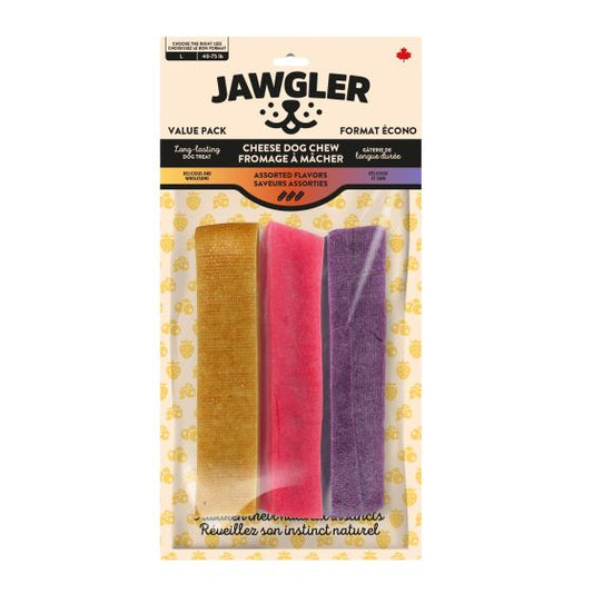 Jawgler Cheese Dog Chew Assorted Flavours Large 3 Pack Orono Ontario
