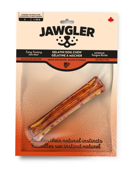 Jawgler Bacon/Maple Gelatin Dog Chew, Small