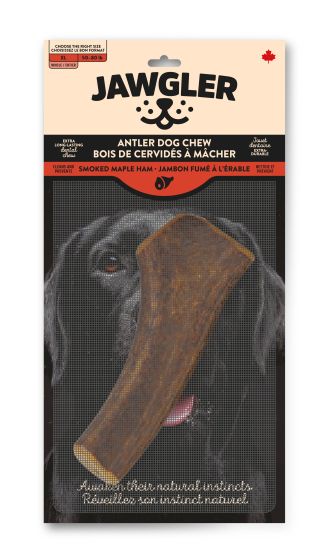 Jawgler Antler Dog Chew, Whole Smoked Ham, X-Large