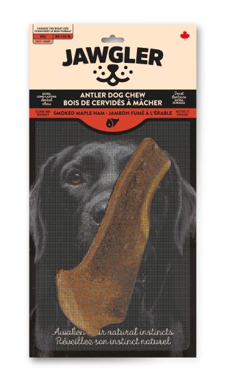 Jawgler Antler Dog Chew, Split Smoked Ham, XX-Large