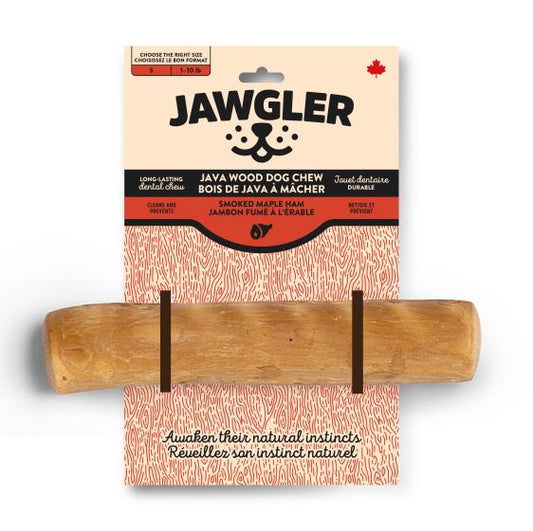 Jawgler Java Wood Dog Chew, Smoked Ham, Small