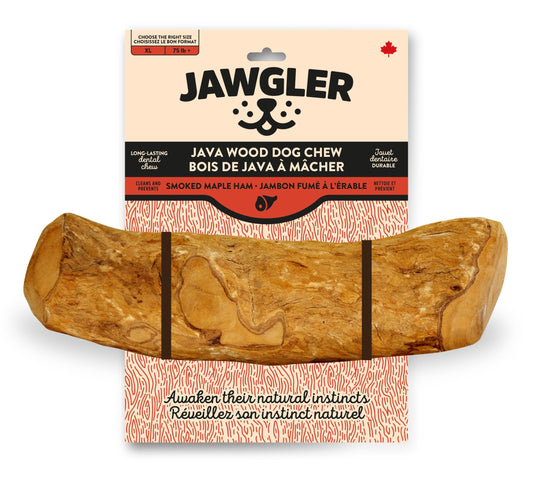 Jawgler Java Wood Dog Chew, Smoked Ham, X-Large