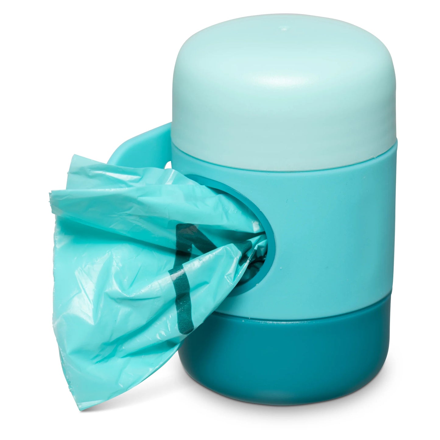 Messy Mutts Silicone Waste Bag Dispenser w/ strap - Blue