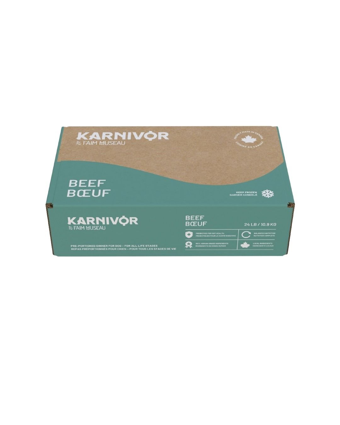 Karnivor by Faim Museau Beef Frozen Raw Dog Food 24-lb Courtice Ontario