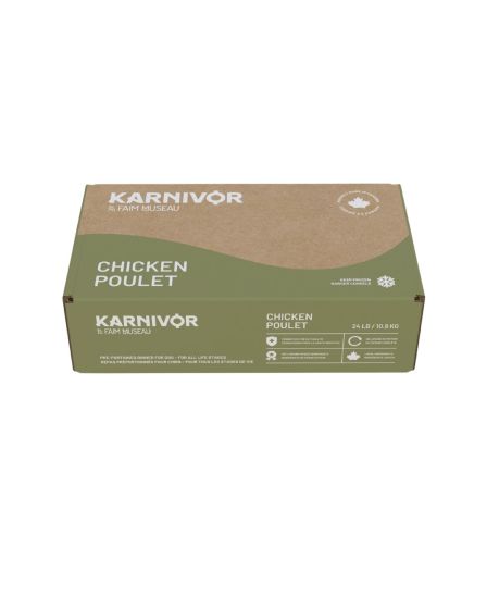 Karnivor by Faim Museau Chicken Frozen Raw Dog Food 24-lb