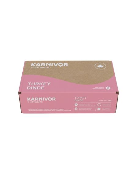 Karnivor by Faim Museau Turkey Frozen Raw Dog Food 24-lb