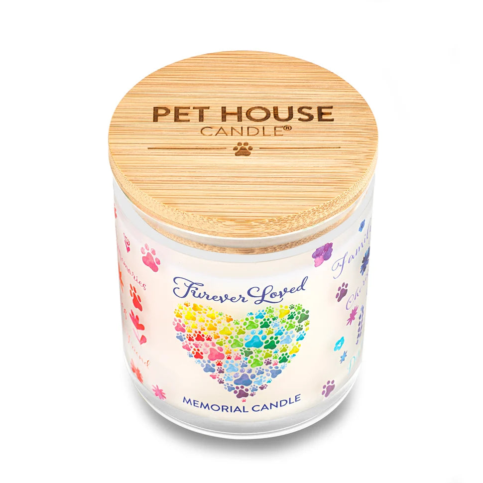 Pet House Furever Loved Memorial Candle 9-oz