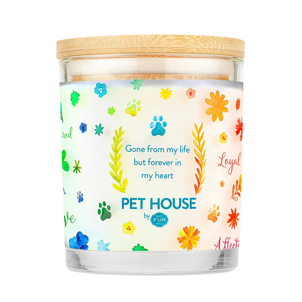 Pet House Furever Loved Memorial Candle 9-oz