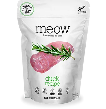 New Zealand Natural Pet Food Meow Duck Freeze-Dried Cat Food, 50-gram (Travel size/Treat) (Size: 50-gram)