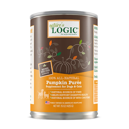 NATURE’S LOGIC Canine/Feline Pumpkin Puree, 15-oz