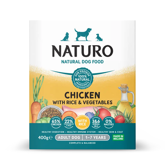 NATURO PET FOODS Canine Adult Chicken & Rice with Vegetables, 400-gr