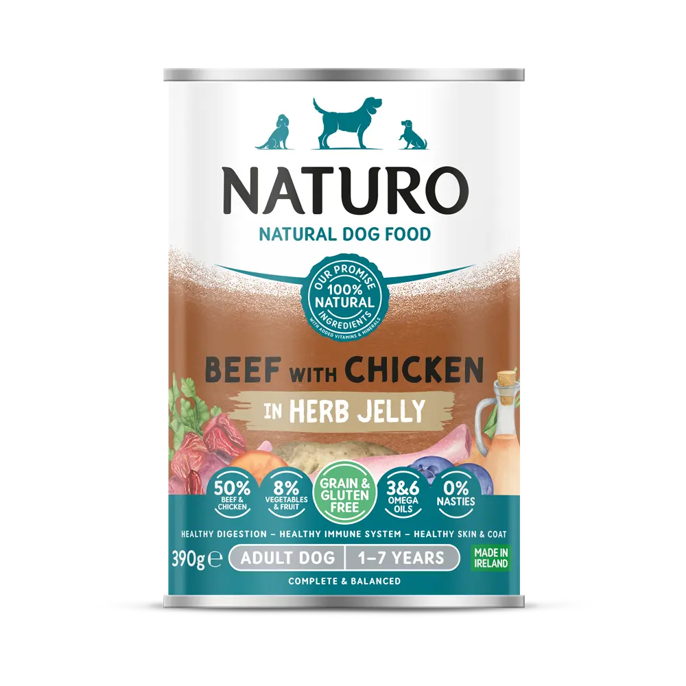 NATURO PET FOODS Canine Beef, Chicken with Vegetables, 390-gr