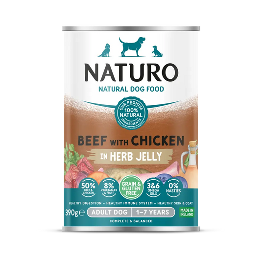 NATURO PET FOODS Canine Beef, Chicken with Vegetables, 390-gr
