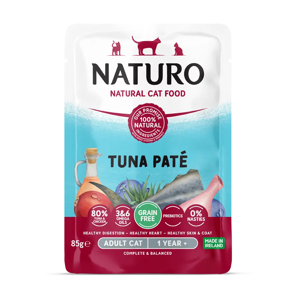 NATURO PET FOODS Feline GF Tuna Pate Pouch, 85-gr