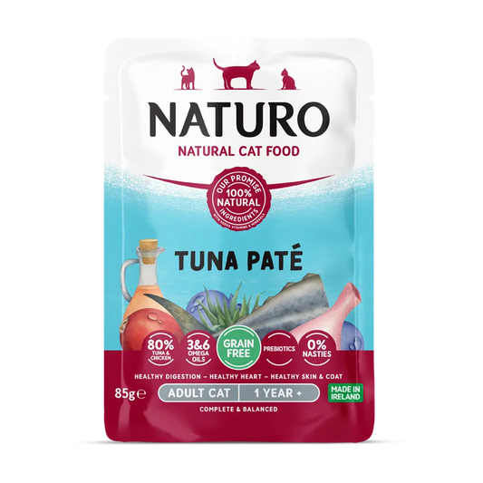 NATURO PET FOODS Feline GF Tuna Pate Pouch, 85-gr