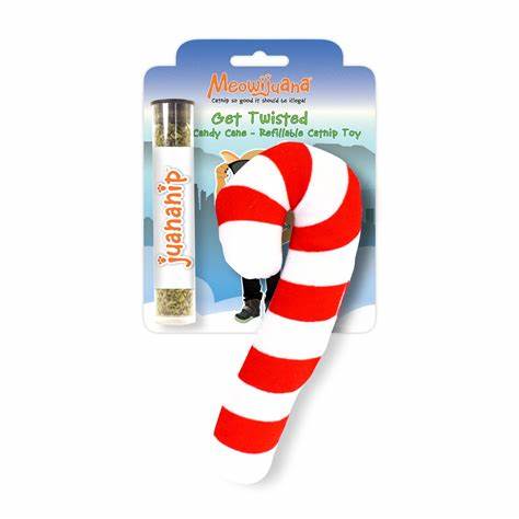 Meowijuana - Twisted Candy Cane - Cat Toy
