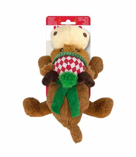 KONG 2024 Holiday Cozie Reindeer Medium Dog Toy