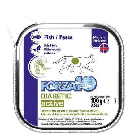 Forza 10 Wet Food - Diabetic Fish - Cat, 3.5-oz