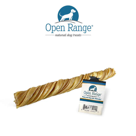 Open Range Beef Tripe Twist Bully Stick Dog Treats, 5-in