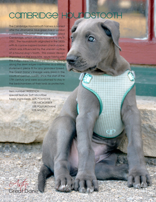Pretty Paw Pets - Camebridge Houndstooth Dog Harness - Size 2