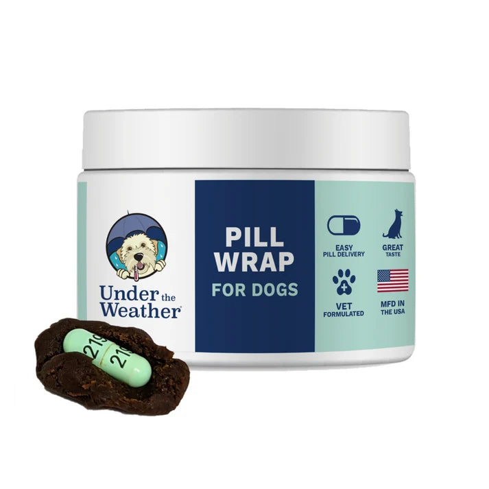 Under the Weather Pill Wrap Chicken Liver Dog Treat 140-g