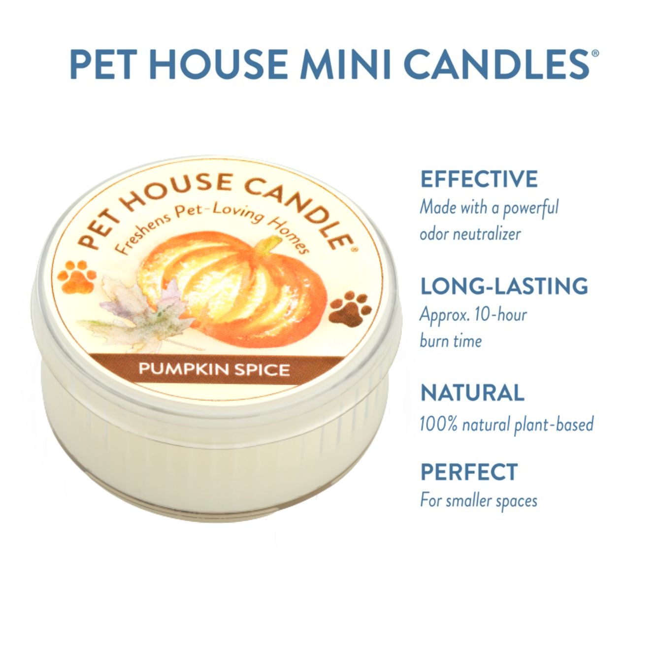 Pet House - Pumpkin Spice Mini Candle, 1.5-oz
