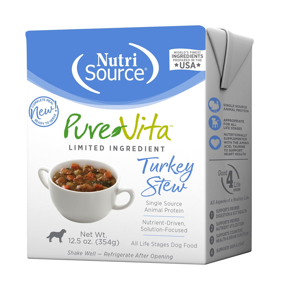 PureVita Limited Ingredient Turkey Stew Wet Dog Food, 12.5-oz (Size: 12.5-oz)