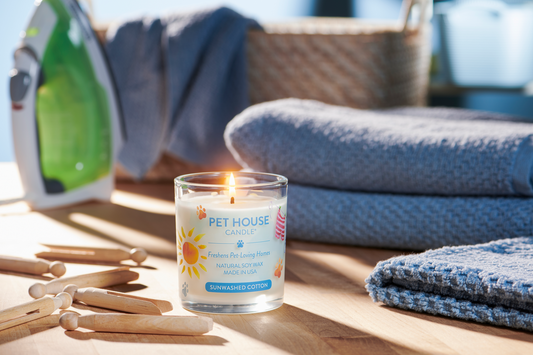 Pet House - Sunwashed Cotton Candle, 9oz