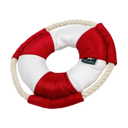 Tall Tails – Plush Lifebuoy Squeaker Toy – 8″