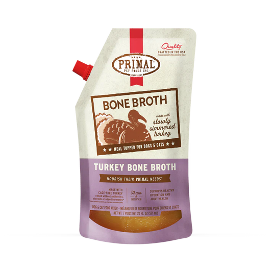 Primal Bone Broth Turkey Recipe Frozen for Dogs and Cats 20-oz Courtice Ontario
