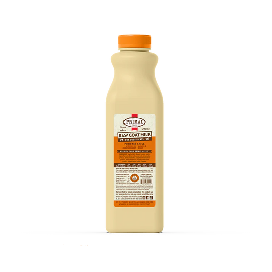 Primal Raw Frozen Goat Milk 'Pumpkin Spice' for Dogs & Cats, 32-oz