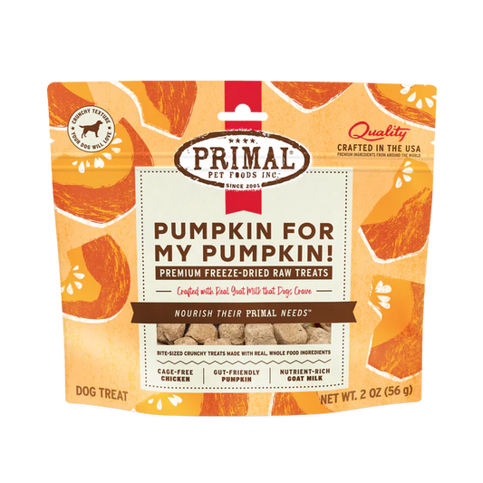 Primal Pumpkin For My Pumpkin Chicken with Goat Milk Freeze-Dried Dog Treats, 2-oz
