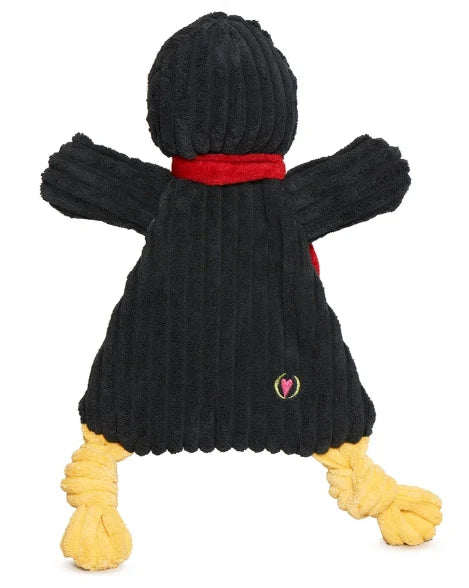 HuggleHounds HuggleFlatties Chillie Charlie Penguin Holiday Dog Toy Large