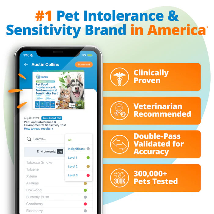 5Strands Pet Food Intolerance & Environmental Sensitivity Test