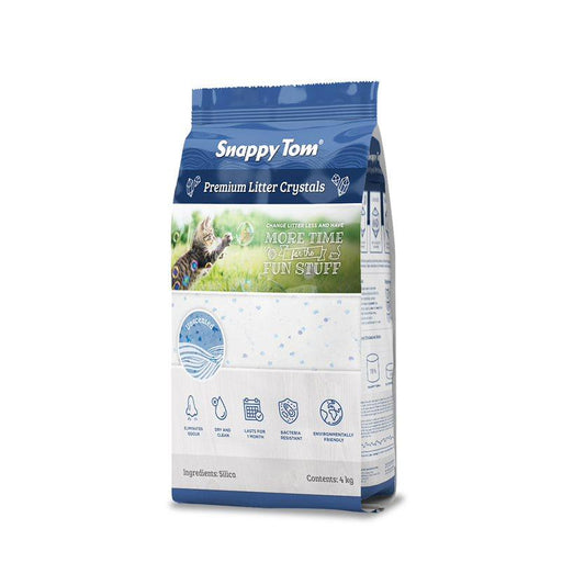 Snappy Tom Crystals Natural Scent Premium Cat Litter, 4-kg (Size: 4-kg)