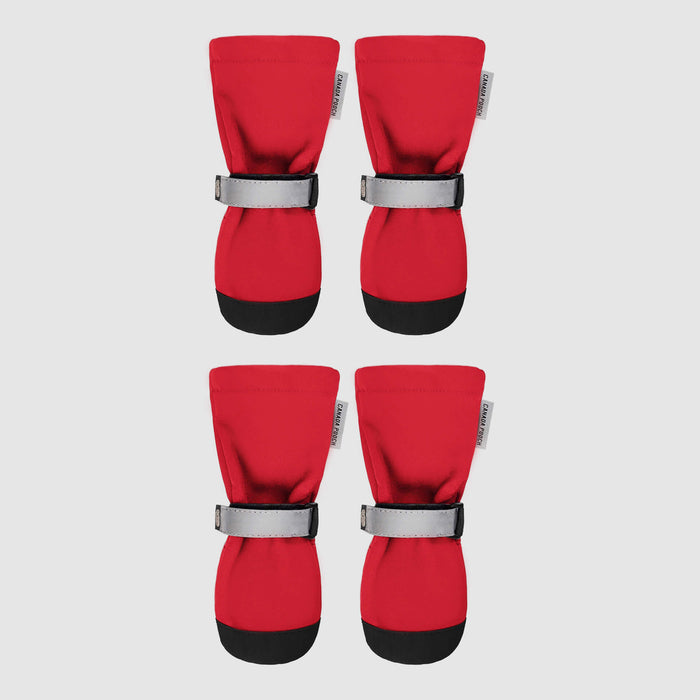 Canada Pooch Soft Shield Dog Boots, Red, Size 1