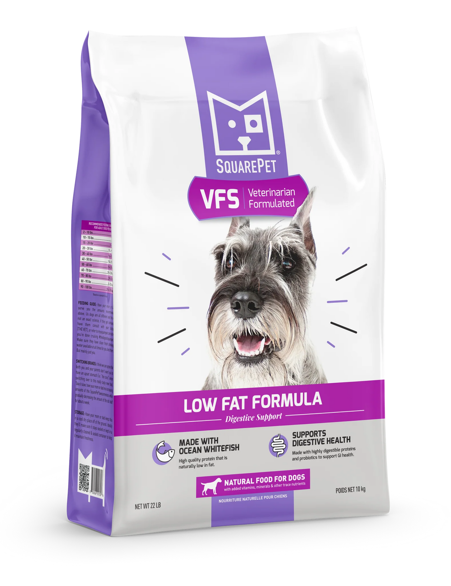 SquarePet VFS Low Fat Formula Dry Dog Food, 22-lb