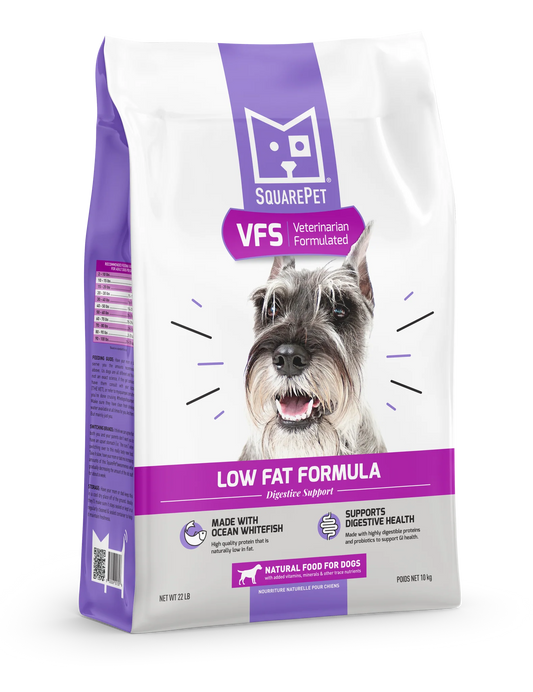 SquarePet VFS Low Fat Formula Dry Dog Food, 22-lb
