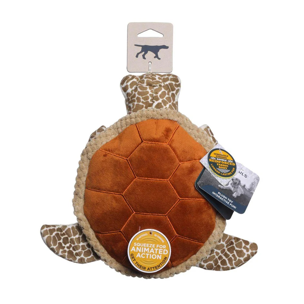Tall Tails – Plush Sea Turtle with Animated Twitchy Legs Toy – 9″