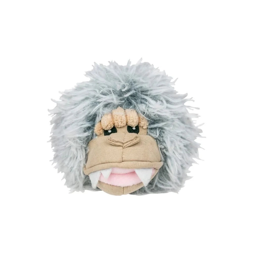 Tall Tails – Plush Yeti – 2 in 1 Fetch Squeaker Ball Toy – 4″
