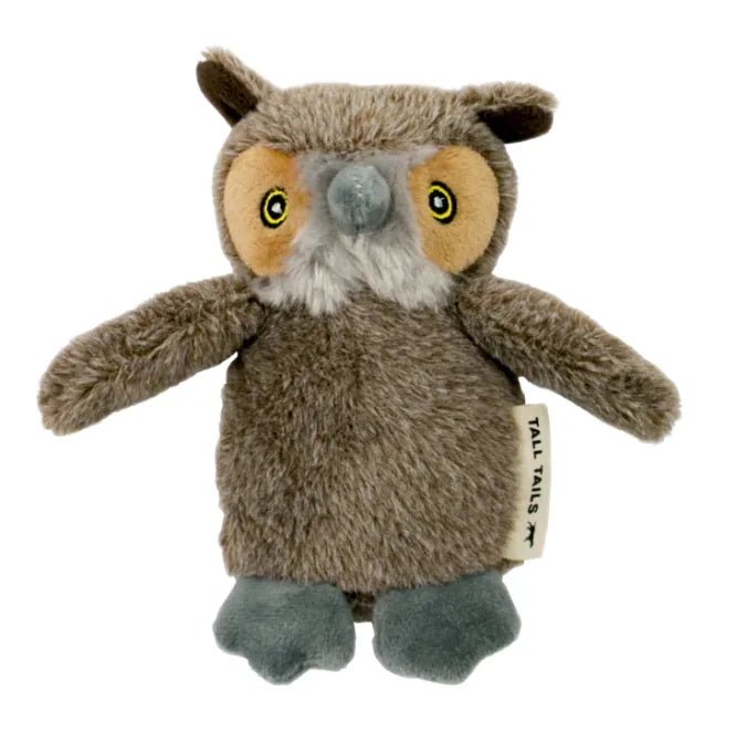 Tall Tails – Comfort & Joy – Plush Owl Squeaker Toy – 5″